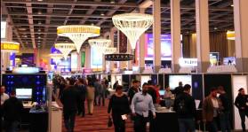 Trade shows in a vibrant Las Vegas venue showcasing innovative exhibits. Trade shows in a vibrant Las Vegas venue showcasing innovative exhibits.