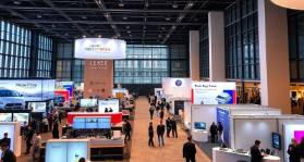 Modern trade shows at a prestigious New York university venue. Modern trade shows at a prestigious New York university venue.